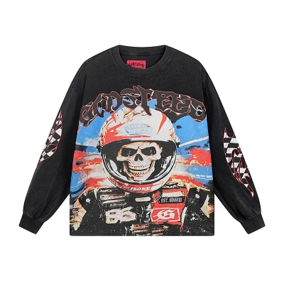 Godspeed Racer Goldie Long Sleeve T-shirt #1102 Black Wash 01