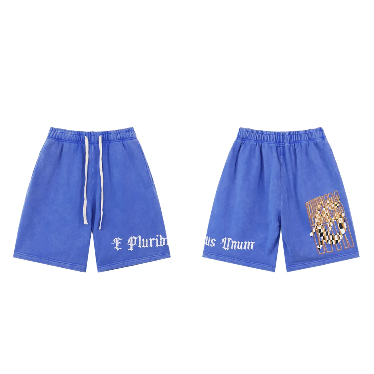 Godspeed Sweat Shorts #8771 Black/Blue