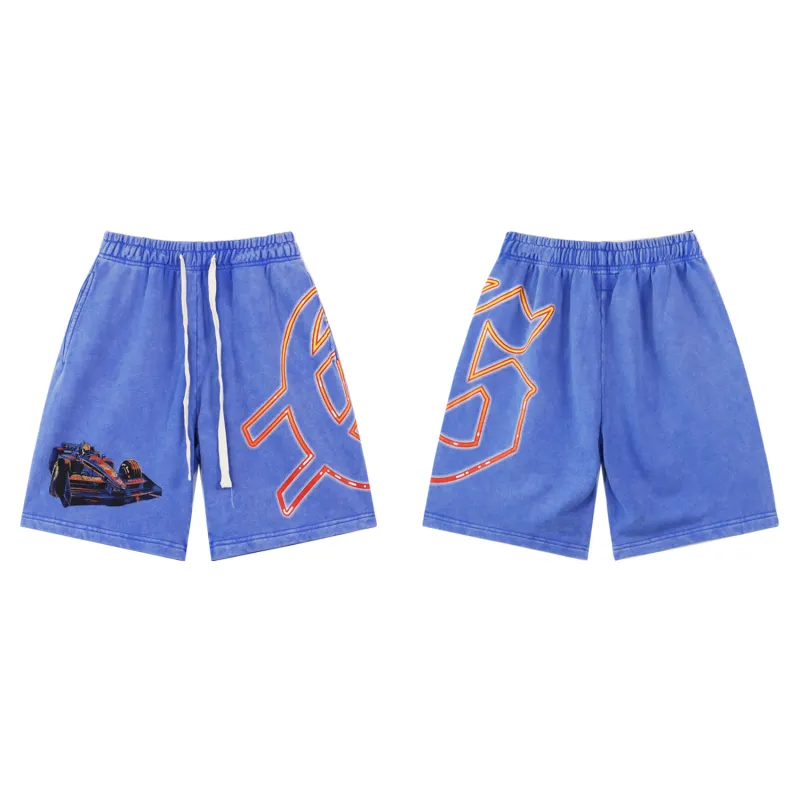 Godspeed Sweat Shorts #8776 Black/Blue
