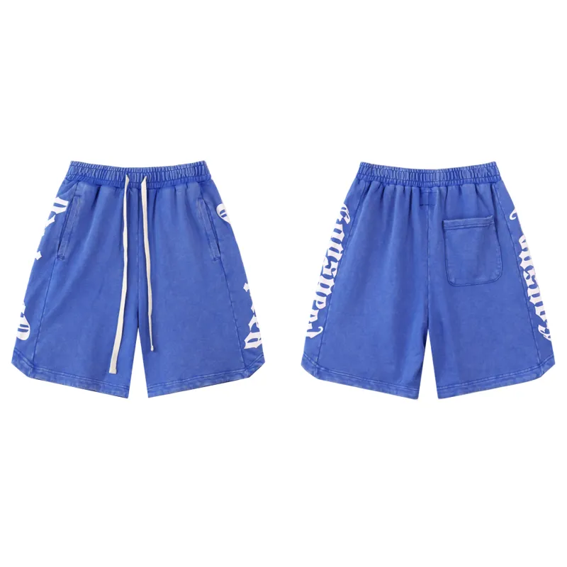 Godspeed Sweat Shorts #8779 Black/Blue/Pink