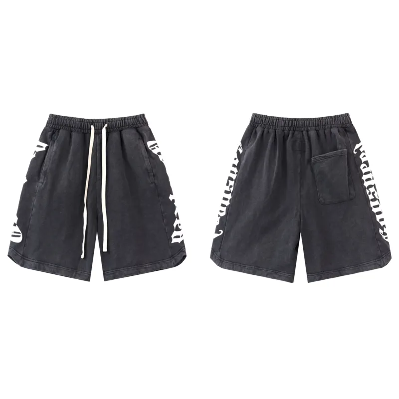 Godspeed Sweat Shorts #8779 Black/Blue/Pink