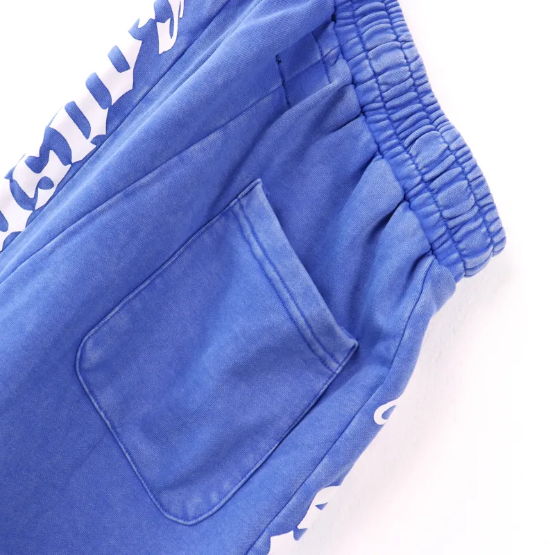 Godspeed Sweat Shorts #8779 Black/Blue/Pink