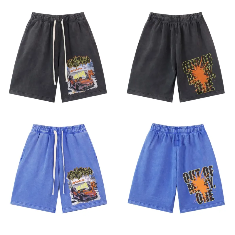 Godspeed Sweat Shorts #8780 Black/Blue