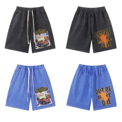 Godspeed Sweat Shorts #8780 Black/Blue 01