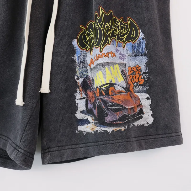 Godspeed Sweat Shorts #8780 Black/Blue