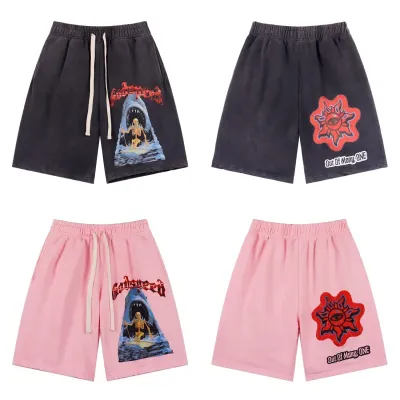 Godspeed Sweat Shorts #8781 Black/Pink 01