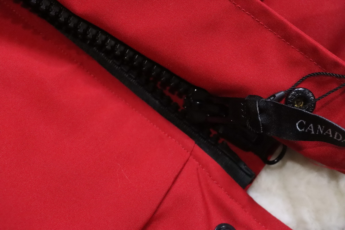   Canada Goose  Short red down jacket