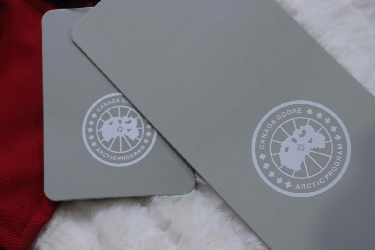   Canada Goose  Short red down jacket