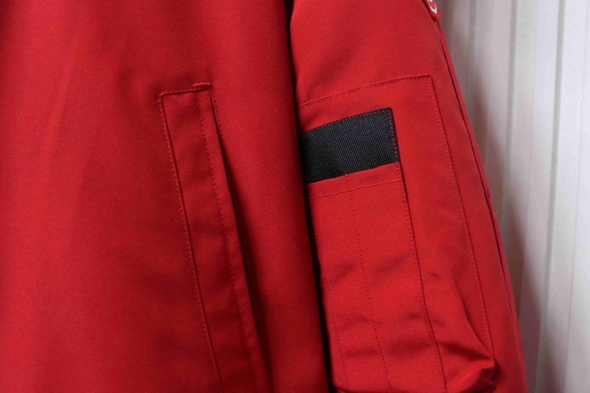   Canada Goose  Short red down jacket