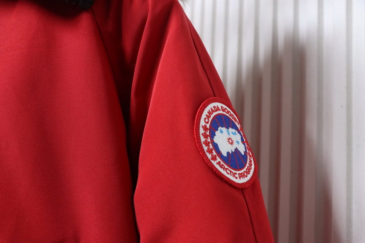   Canada Goose  Short red down jacket