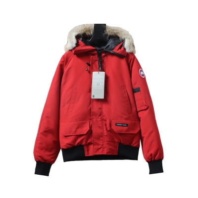   Canada Goose  Short red down jacket 01