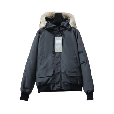  Canada Goose   Short   gray down jacket 01