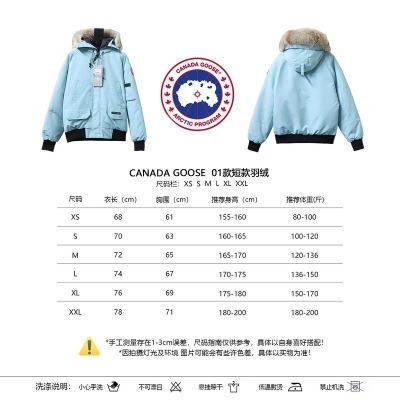  Canada Goose   Sky blue short down jacket 02