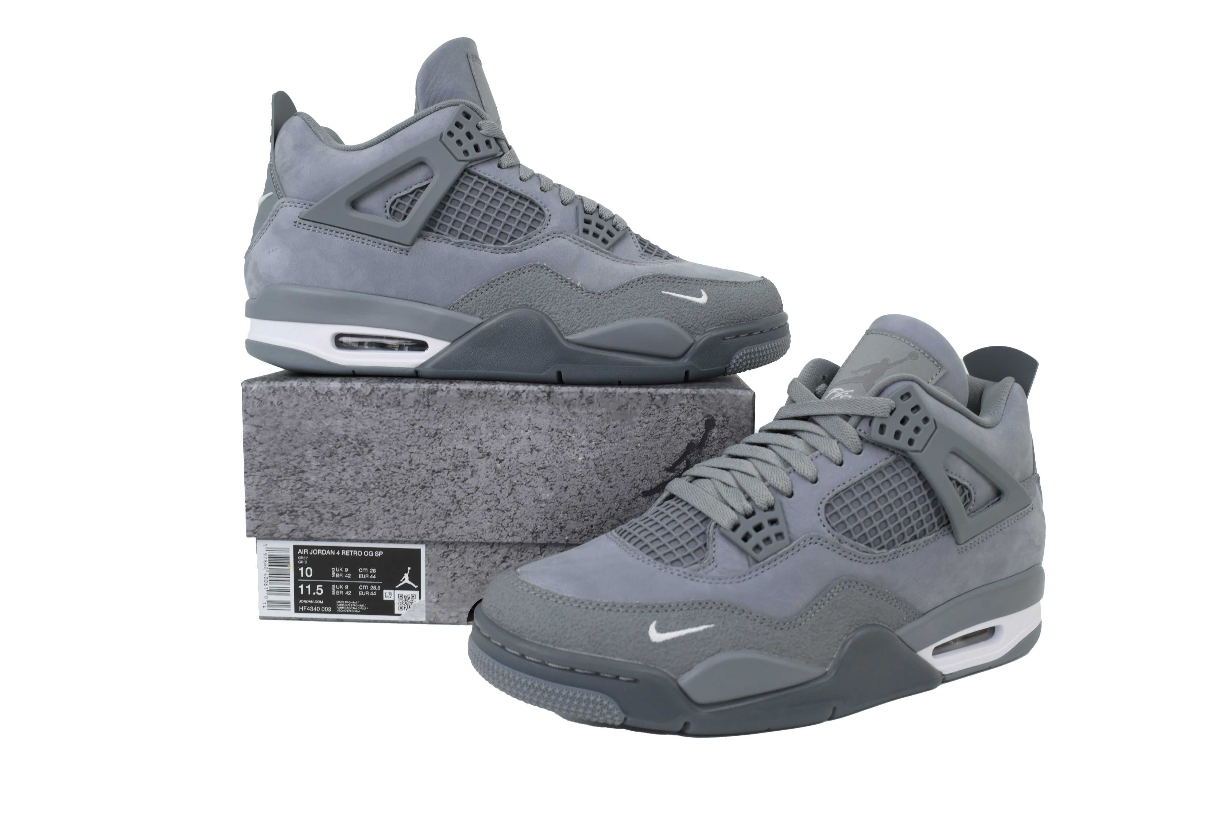 PK God Batch Nigel Sylvester x Air Jordan 4 Retro OG SP Gray Brick HF4340-003
