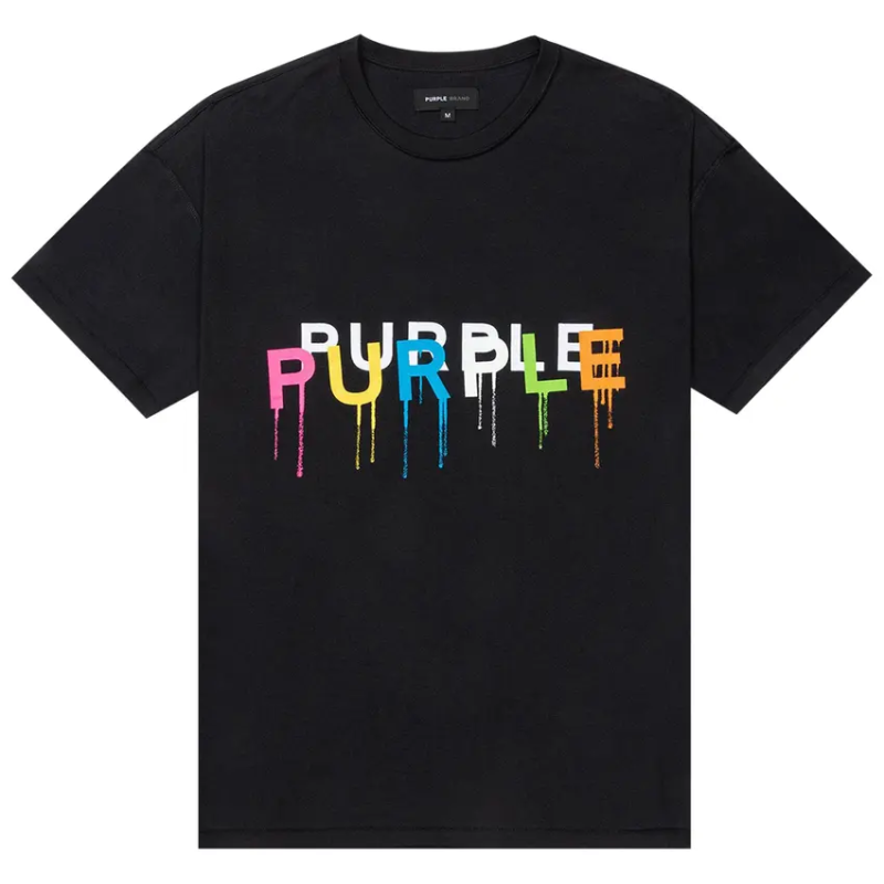 PURPLE BRAND Textured Inside Out T-Shirt 'Black'