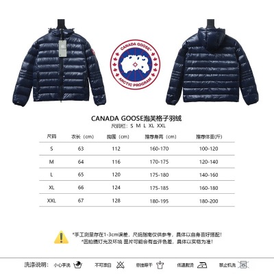  Canada Goose  Puff Plaid Down Jacket Dark Blue 02