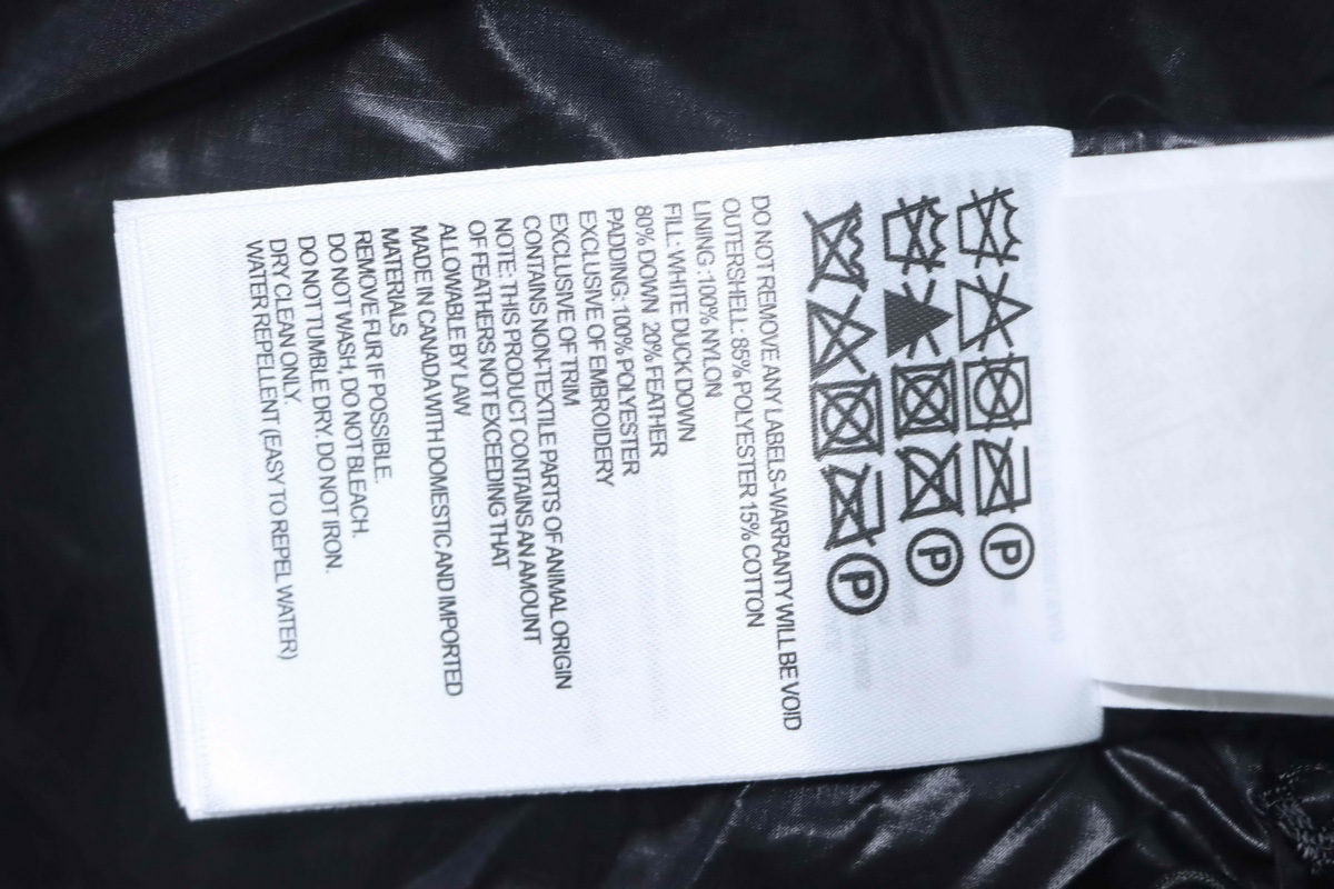 Canada Goose  Puff Plaid Down Jacket Black