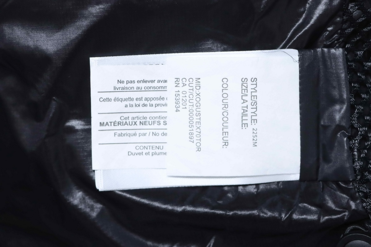 Canada Goose  Puff Plaid Down Jacket Black