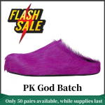 Marni Long hair Calfskin Fussbett Sabot Fuchsia SBMR000600P412200C58
