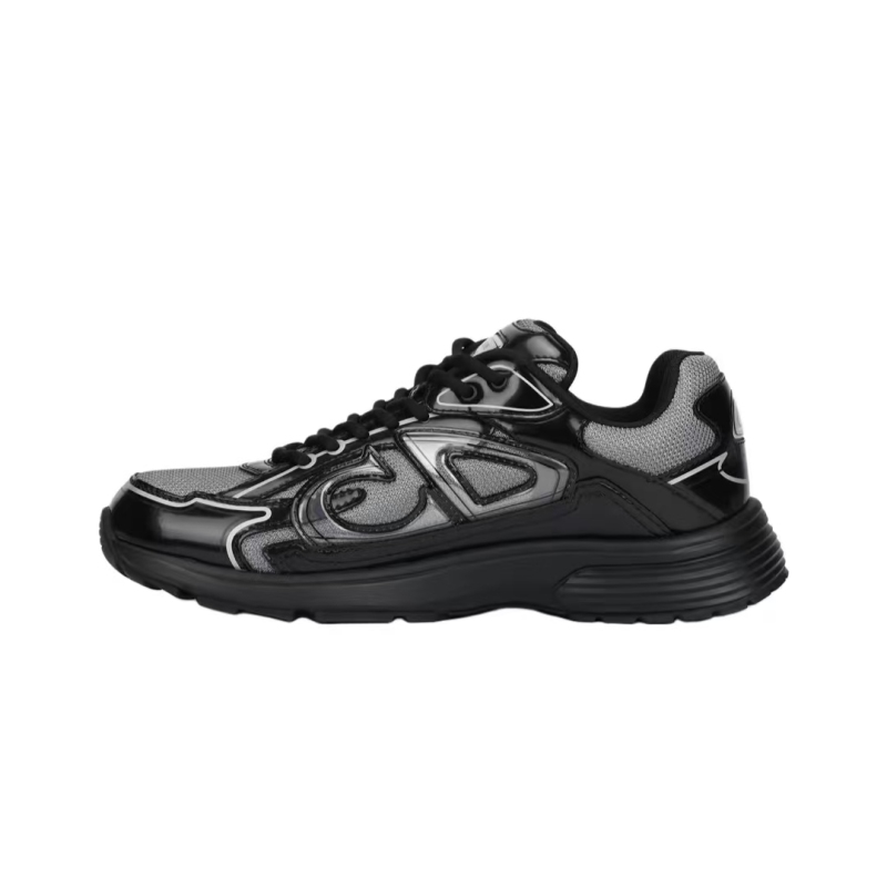PK God Batch Dior B30 Countdown Sneaker Black Light Gray 3SN279ZEH_H981