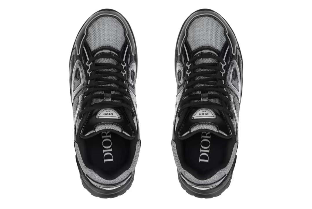 PK God Batch Dior B30 Countdown Sneaker Black Light Gray 3SN279ZEH_H981