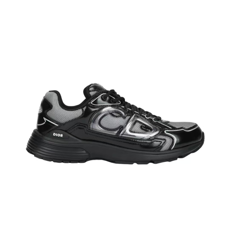 PK God Batch Dior B30 Countdown Sneaker Black Light Gray 3SN279ZEH_H981