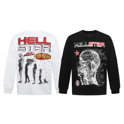 Hellstar 1996 Long-Sleeve T-Shirt D3233 Black/White 01