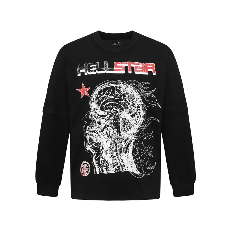 Hellstar 1996 Long-Sleeve T-Shirt D3233 Black/White