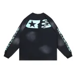 Hellstar 'Powered By The Star' Long-Sleeve T-Shirt #651 Black Purple