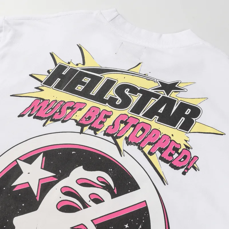Hellstar Breaking News Long-Sleeve T-Shirt D3232 Black/White