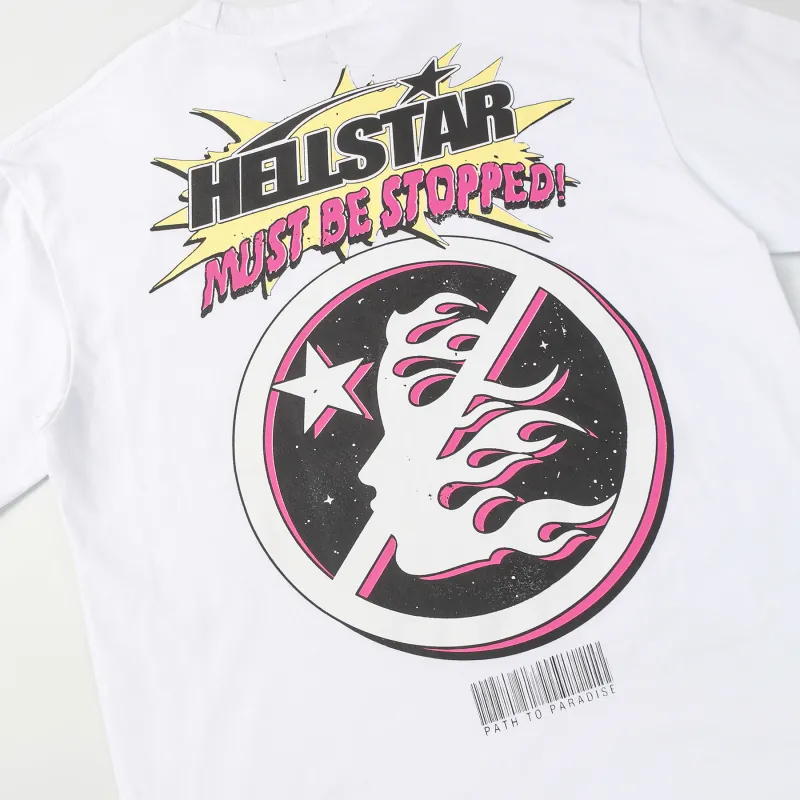 Hellstar Breaking News Long-Sleeve T-Shirt D3232 Black/White
