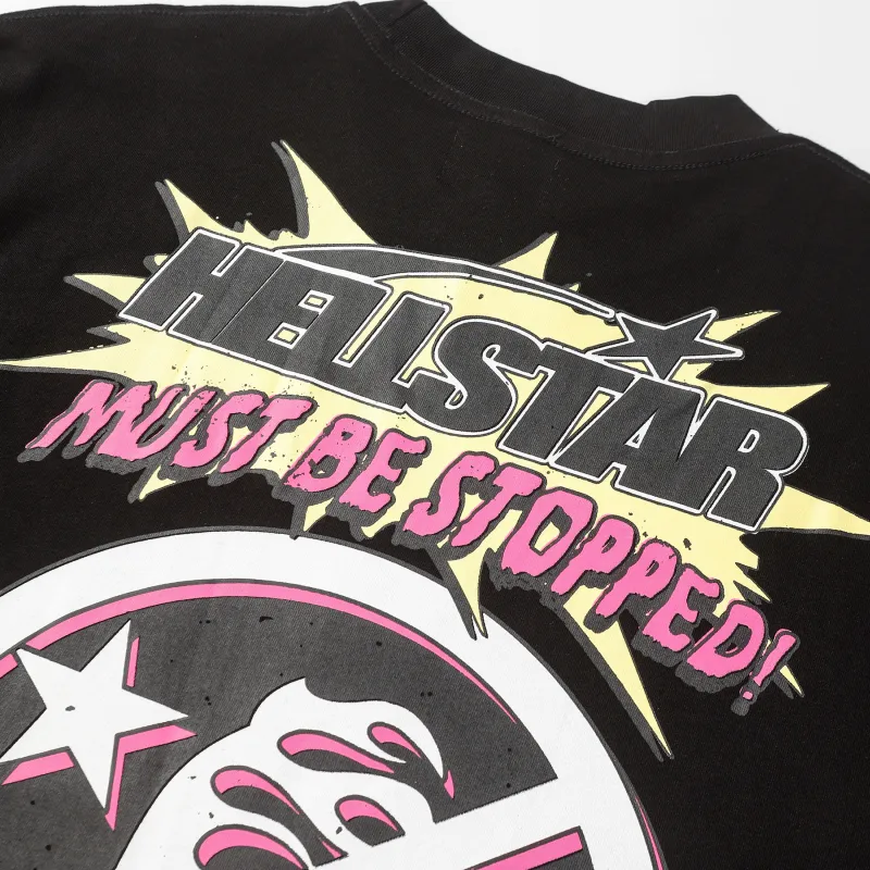 Hellstar Breaking News Long-Sleeve T-Shirt D3232 Black/White