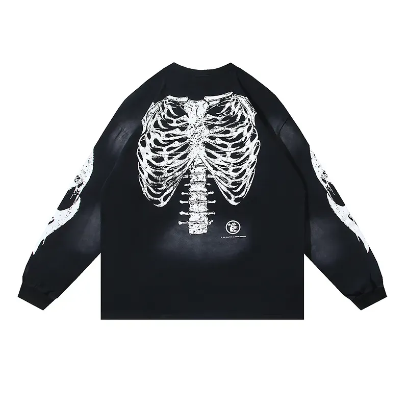Hellstar Skeleton Long-Sleeve T-Shirt #699 Black