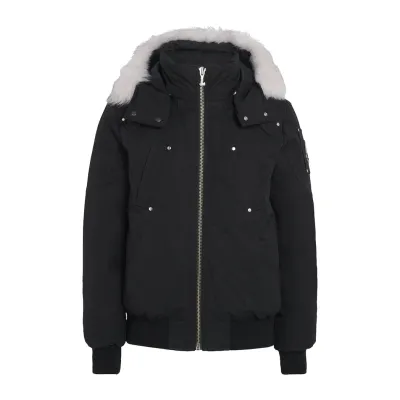 Moose Knuckles Black Down Original Ballistic Bomber Jacket (NFC) 01