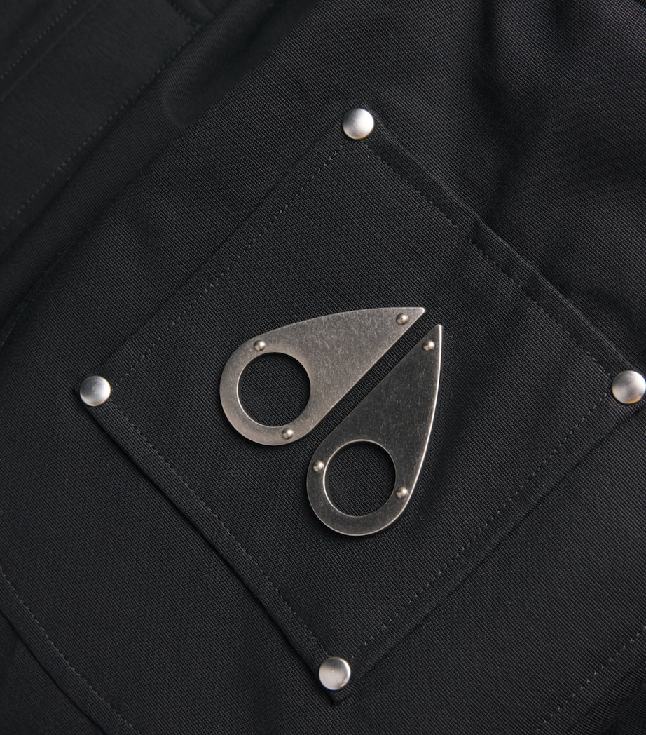 Moose Knuckles Black Down Original Ballistic Bomber Jacket