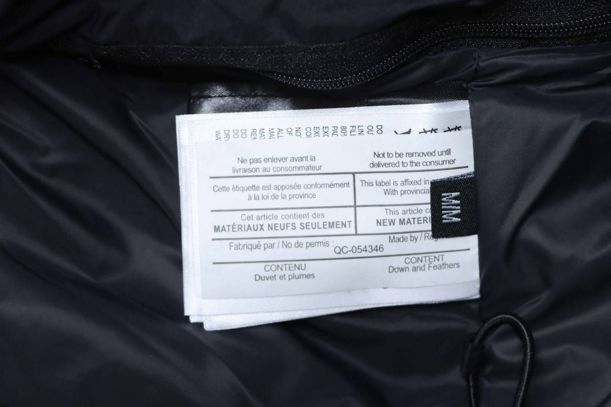 Canada goose Hooded down jacket black