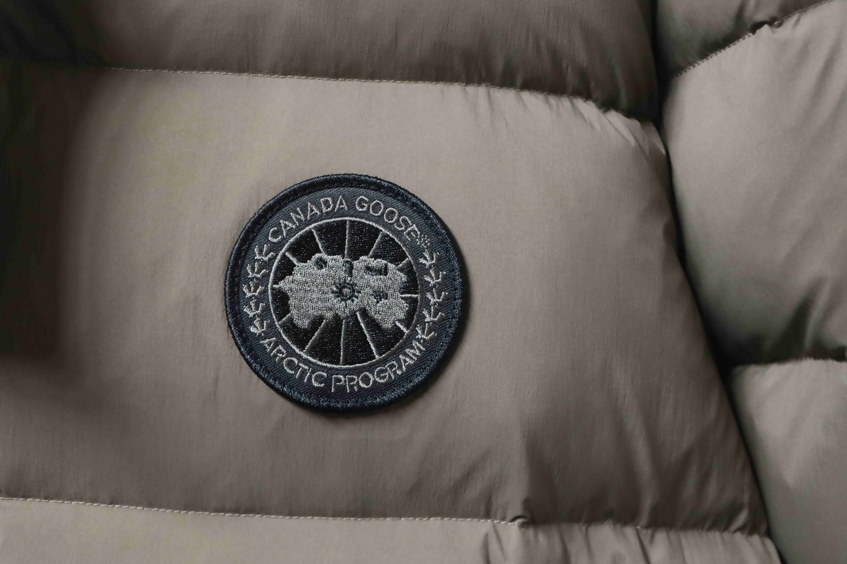 Canada goose Hooded down jacket brown