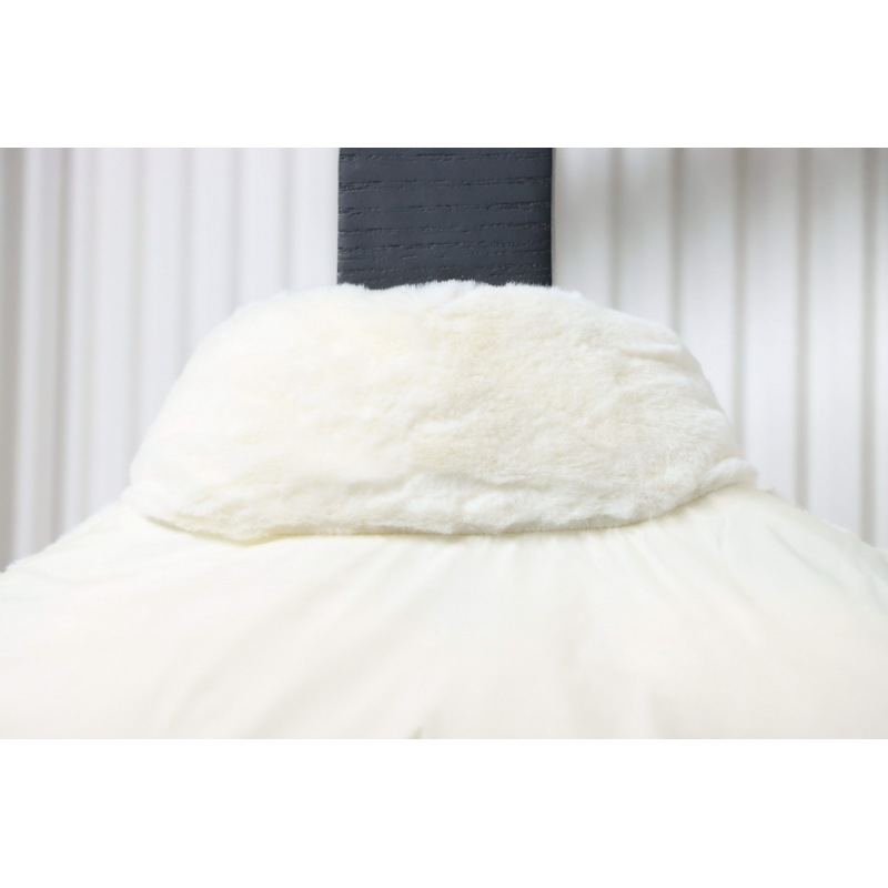  Moncler Velvet Down Vest White