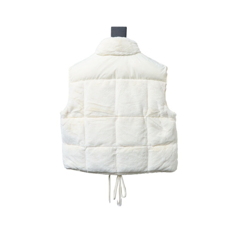  Moncler Velvet Down Vest White