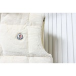  Moncler Velvet Down Vest White