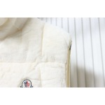  Moncler Velvet Down Vest White