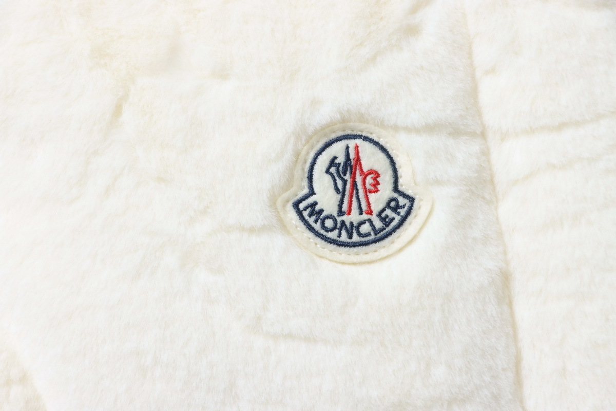 Moncler Velvet Down Vest White