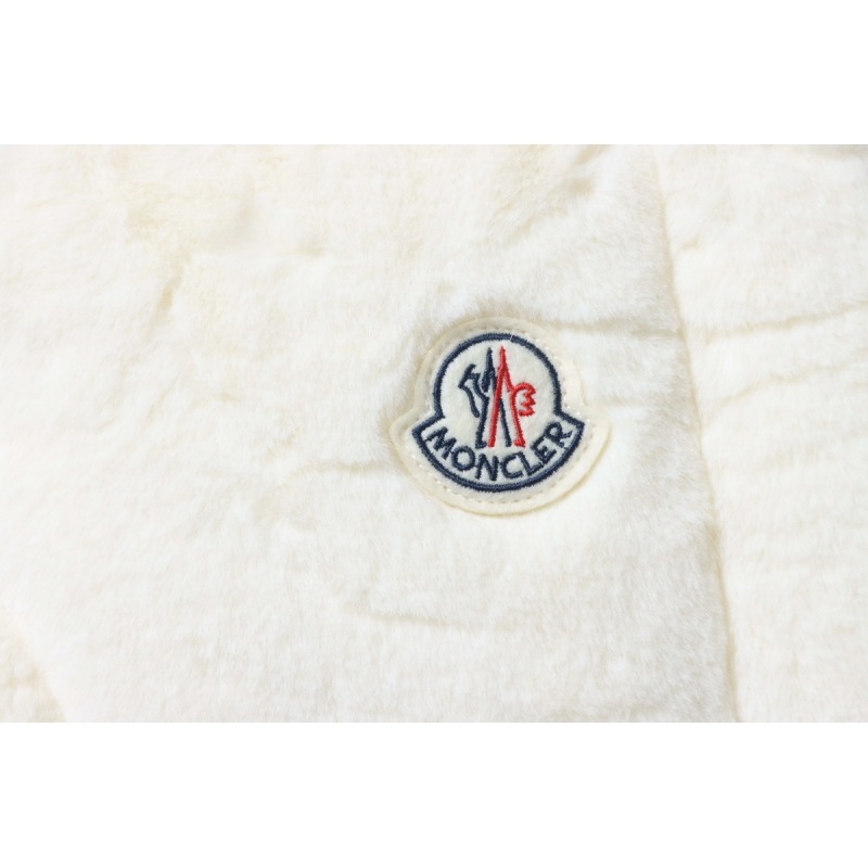  Moncler Velvet Down Vest White
