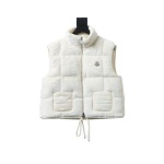  Moncler Velvet Down Vest White