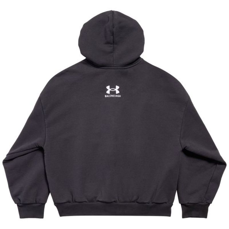 Balenciaga x Under Armour Zip Up Hoodie 'Black/White'