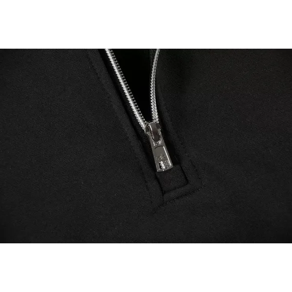 Alo Yoga Accolade 1/4 Zip Pullover Black Grey