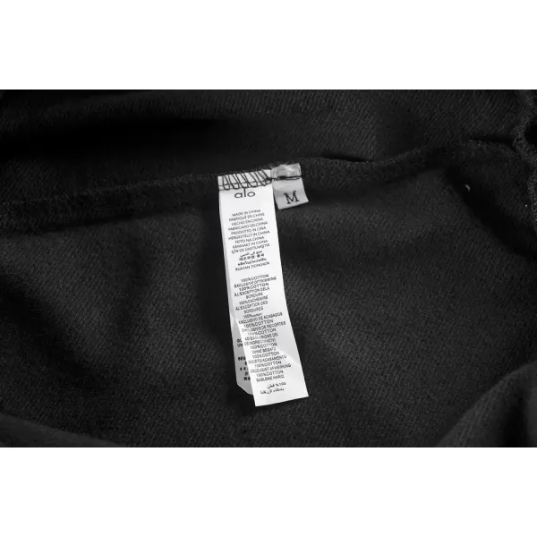 Alo Yoga Accolade 1/4 Zip Pullover Black Grey