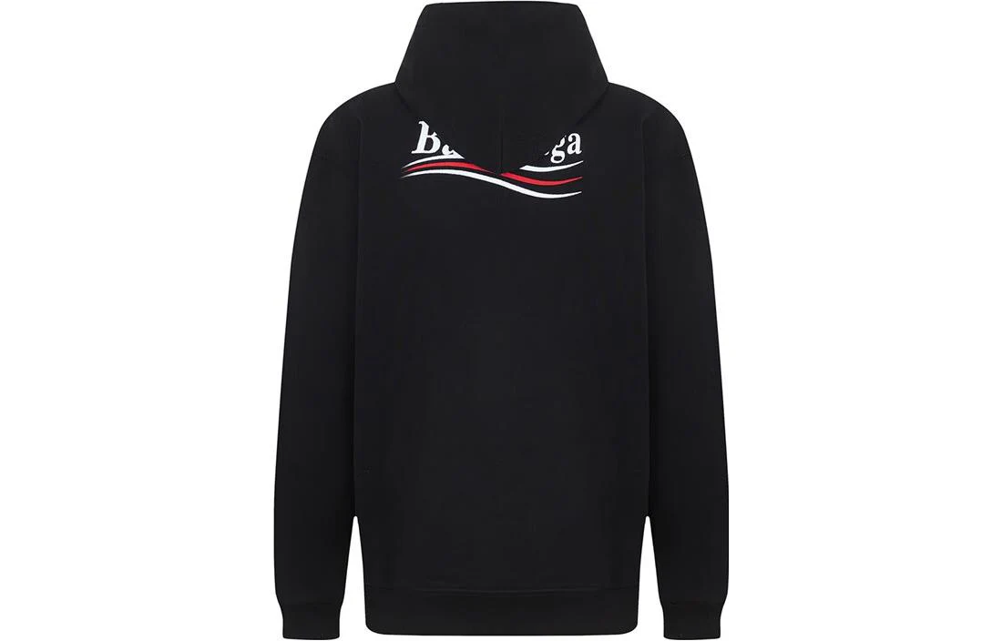 Balenciaga Political Campaign Hoodie Medium Fit 'Black' 600583TKVI91070