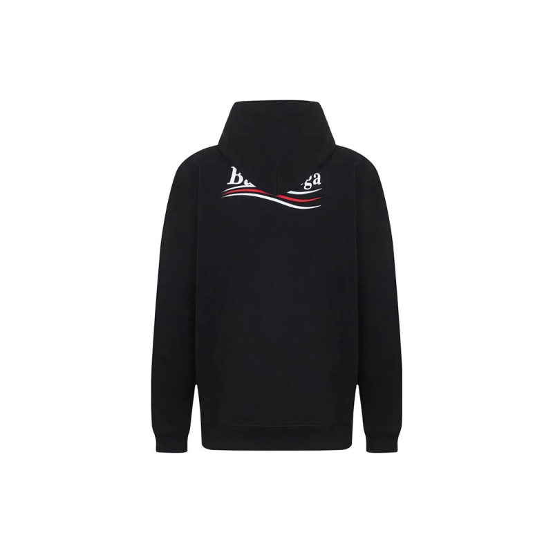 Balenciaga Political Campaign Hoodie Medium Fit 'Black' 600583TKVI91070