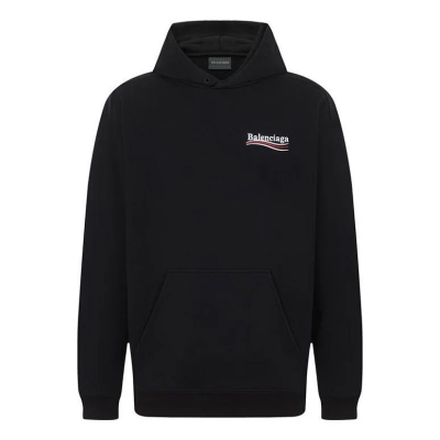 Balenciaga Political Campaign Hoodie Medium Fit 'Black' 600583TKVI91070 01